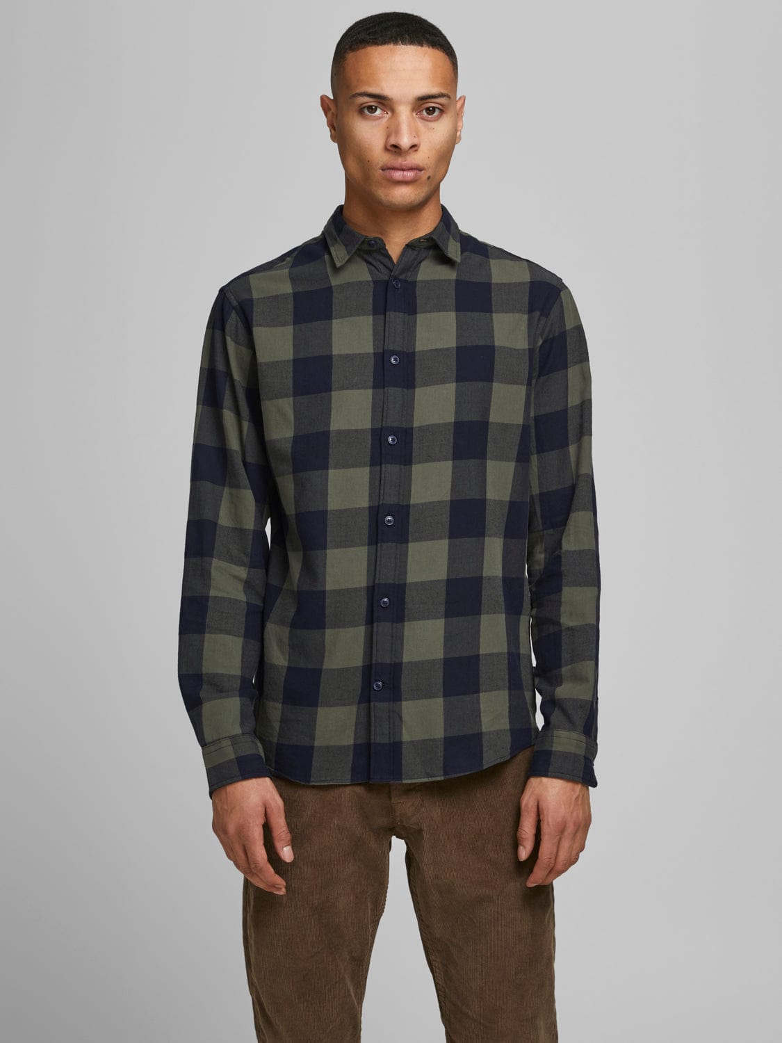 Camisa de cuadros verde -GINGHAM
